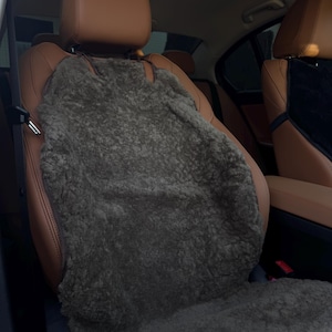 Car Seat Cover | 100% Sheepskin | Top Quality | Genuine  Organic Authentic | Front Cover | Natural Pure Wool