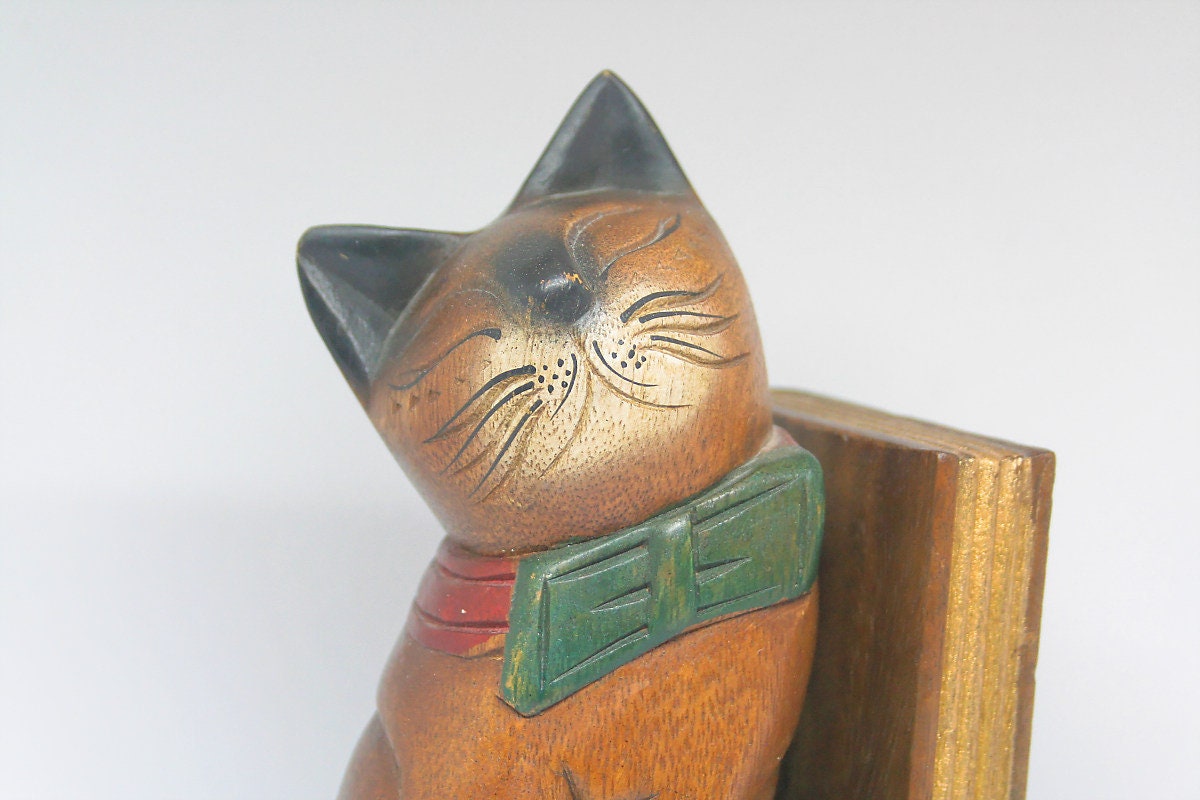 cat bookends cat bookends