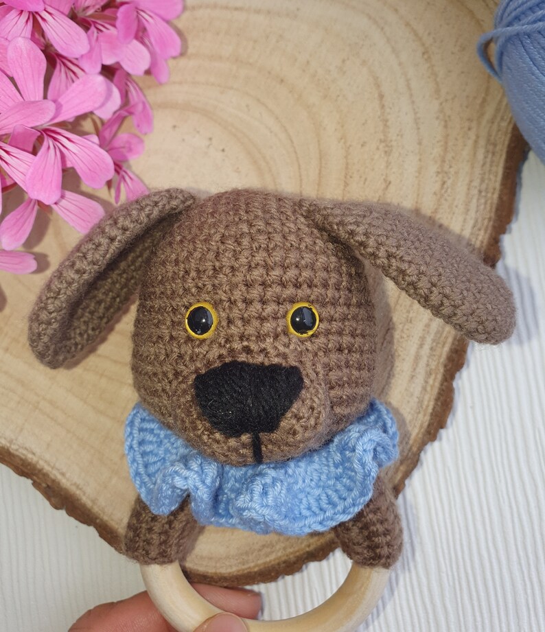 HundRassel für Babys/Rassel Welpen/ Baby Beißspielzeug/ / Etsy