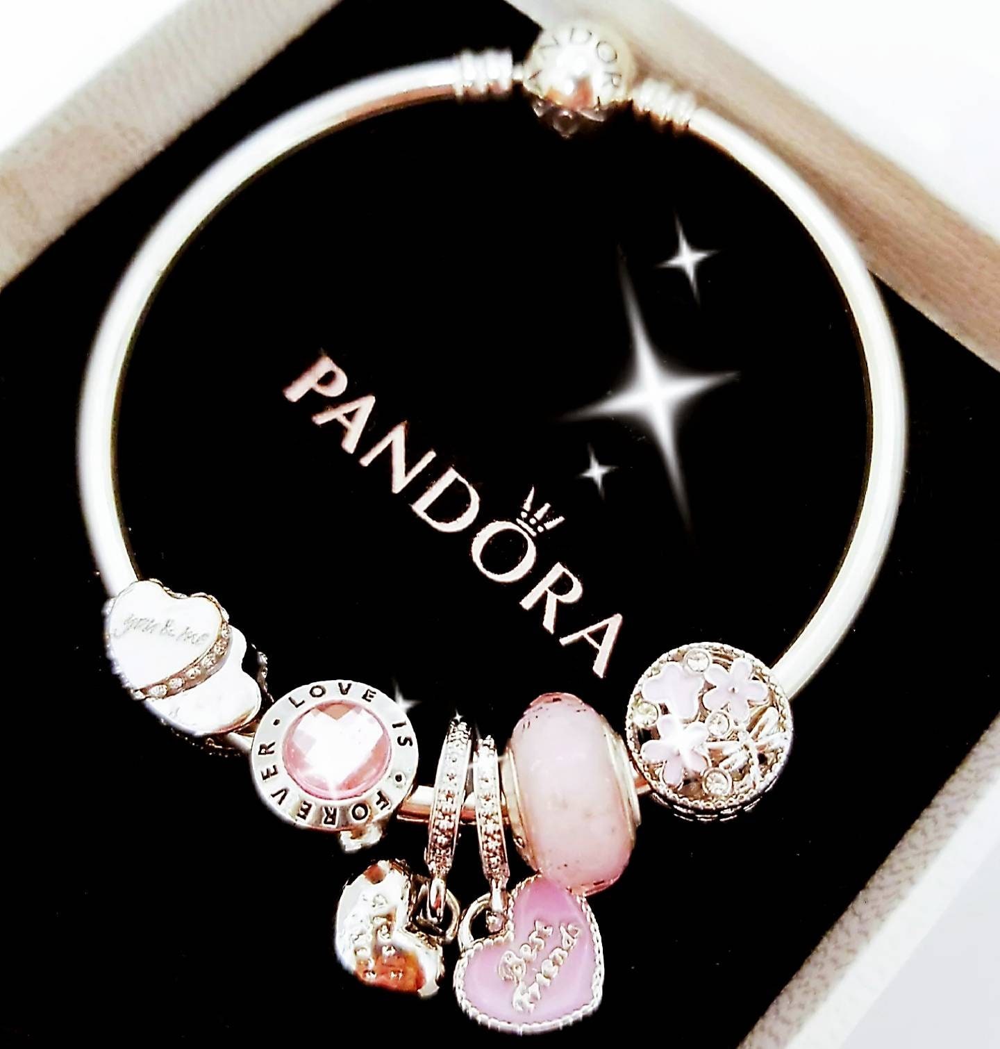 Pulsera de plata auténtica Pandora pulsera de plata con el Etsy