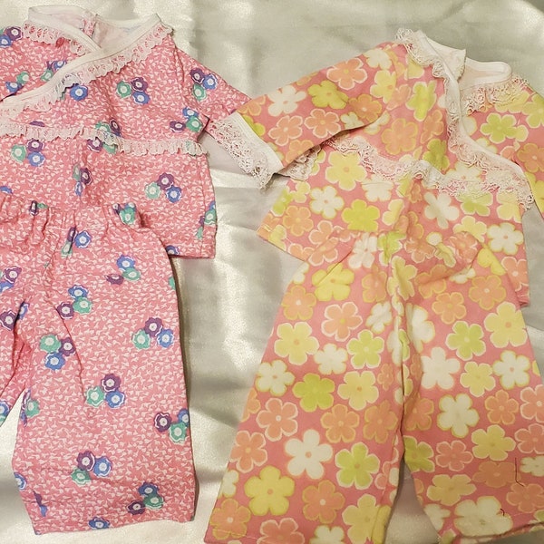 Flannel Pajamas for an 18 inch Doll fits like American Girl