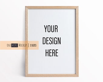 Wood Frame Mockup Etsy