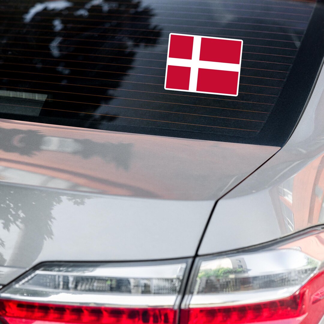 Denmark Meme Sticker Denmark Danish Flag Car Sticker Auto Decal Vehicle Motor Stickers ...
