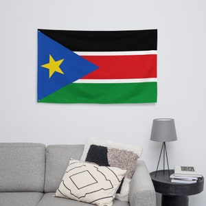 South Sudan Sudanese Flag Wall Decor Art Print Banner Gift Ideas