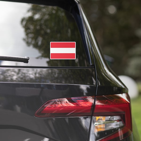 Austria Austrian Flag Car Sticker Laptop Decal Stickers Travel Souvenir Gift Idea