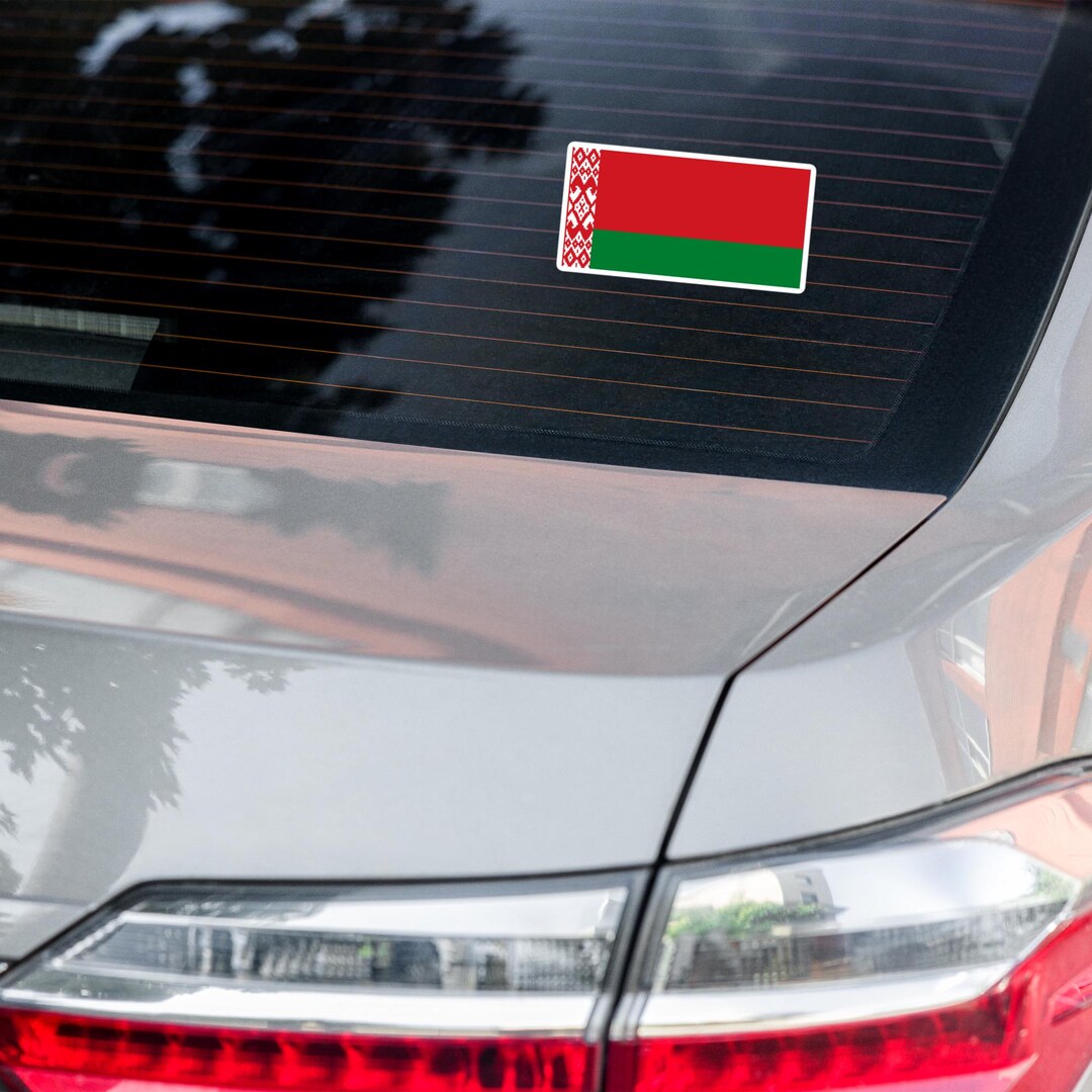 Belarus Flag Sticker Set - 10 Vinyl Decals For Car Bumper, Laptop, Bike - Belarusian Flag