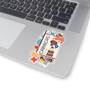 Caracas Sticker Venezuela Stickers Venezuelan Flag Travel Sticker Laptop Decal  Vacation Souvenir Adventure Tiny Mini Stickers