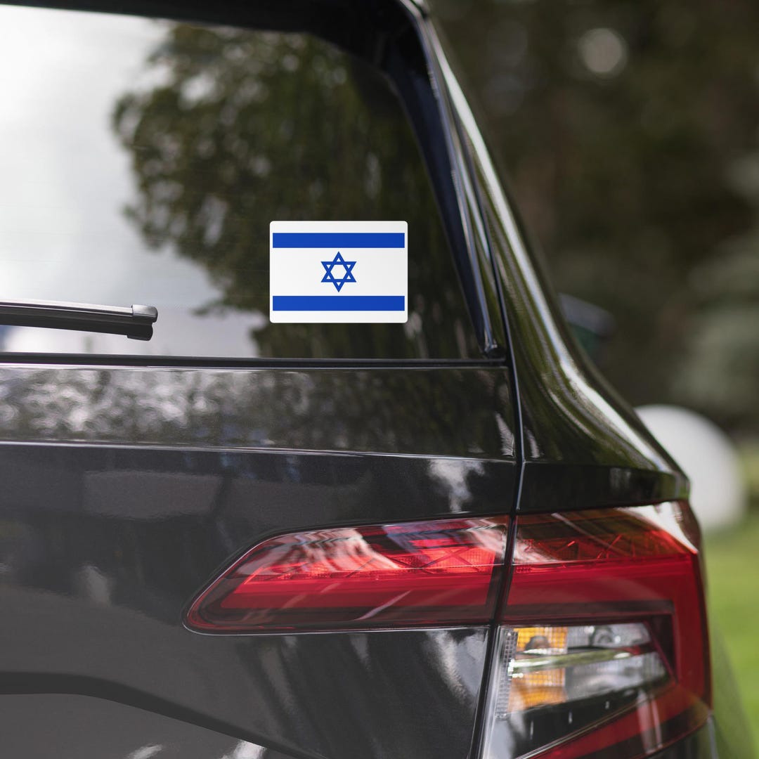 Israel Israeli Flag Car Sticker Travel Souvenir Tourist Beach Lover ...