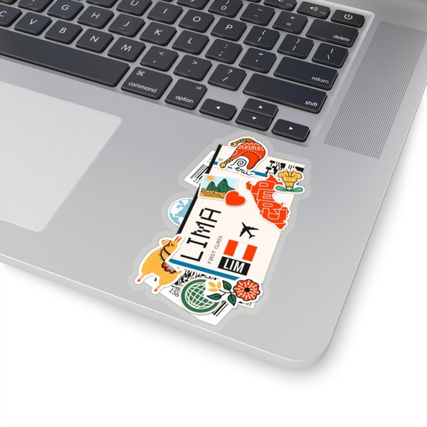 Lima Sticker Peru Stickers Peruvian Flag Travel Sticker Laptop Decal Car Suitcase Stickers Vacation Souvenir Adventure Tiny Mini Stickers