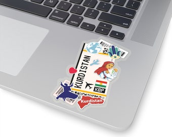 Kurdistan Sticker Kurdish Stickers Kurd Flag Travel Sticker Laptop Decal  Vacation Souvenir Adventure Tiny Mini Stickers