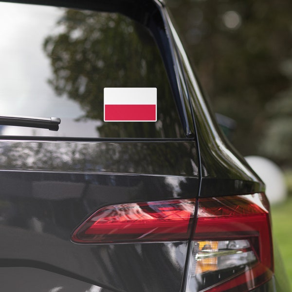 Poland Polska Polish Flag Car Sticker Laptop Decal Stickers Travel Souvenir Gift Idea