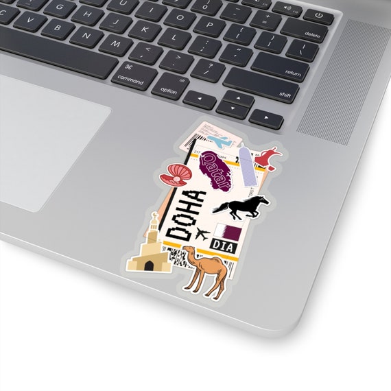 Doha Qatar Sticker Laptop Decals Custom Stickers Decals & Etsy