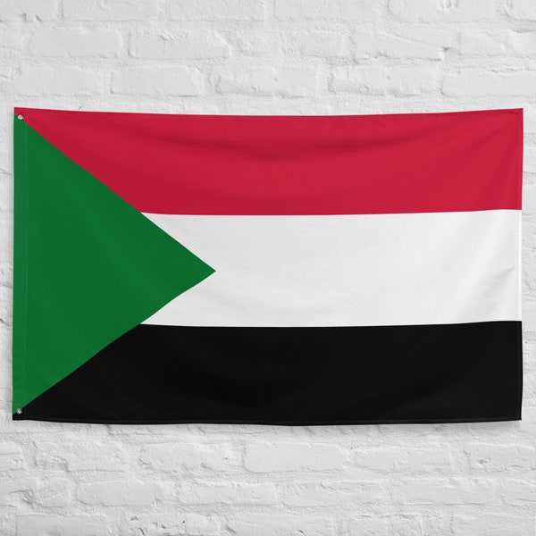 Sudan Sudanese Flag Wall Decor Art Print Banner Gift Ideas