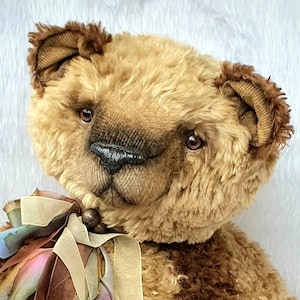 Mohair Teddy Bear: OOAK Growling Collectible Bear