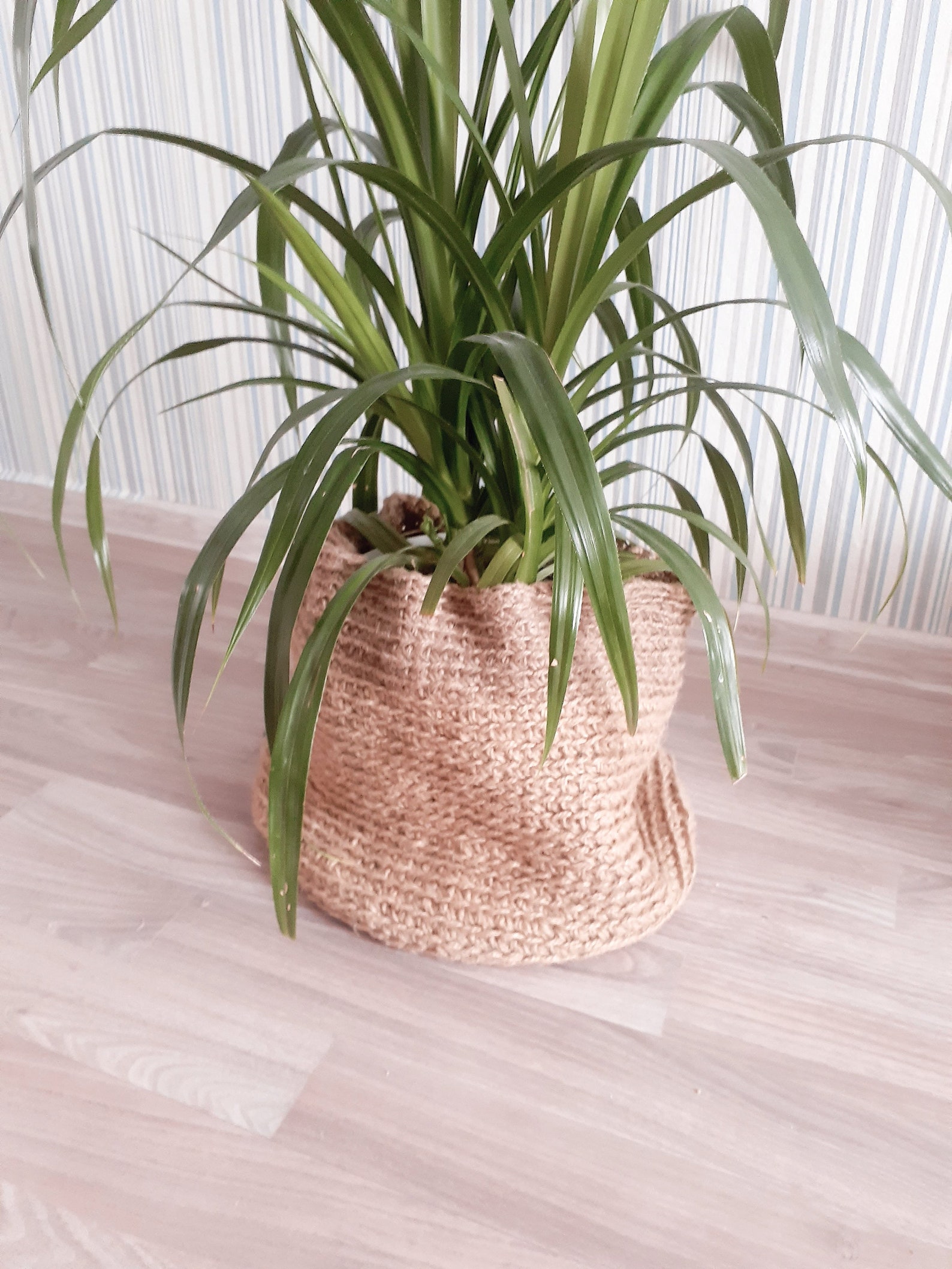 Jute Übertopf Korb Jute Gehäkelte Körbe Pflanzkorb klein und | Etsy