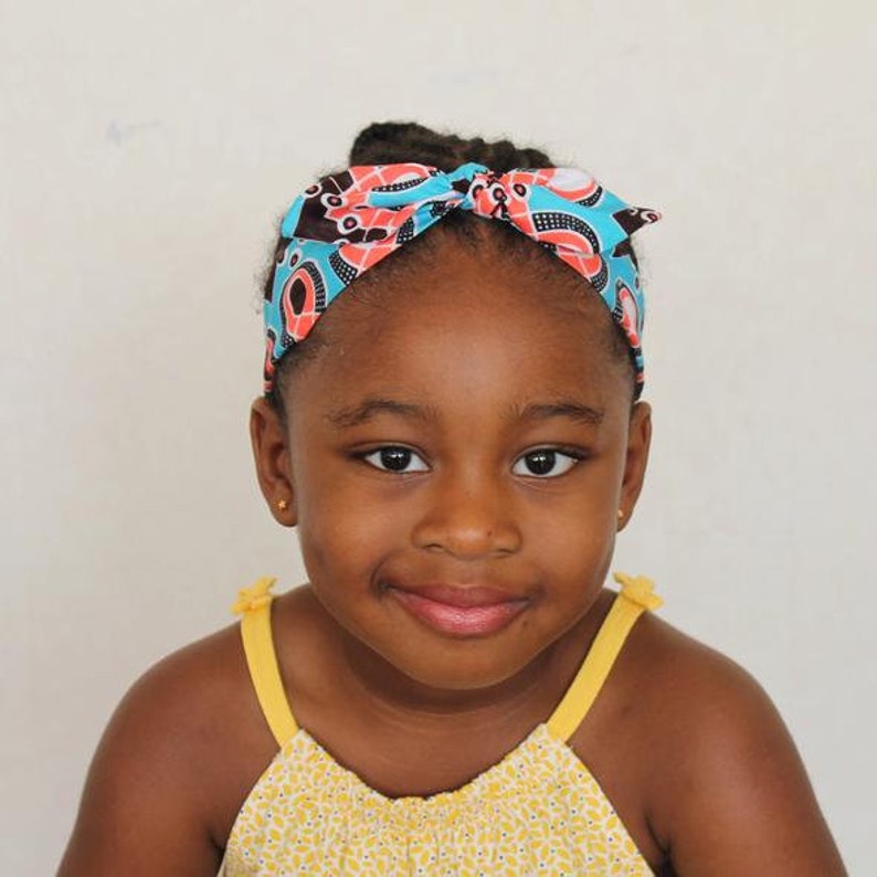 Baby girl headband knot African print AMINA baby head wrap Etsy