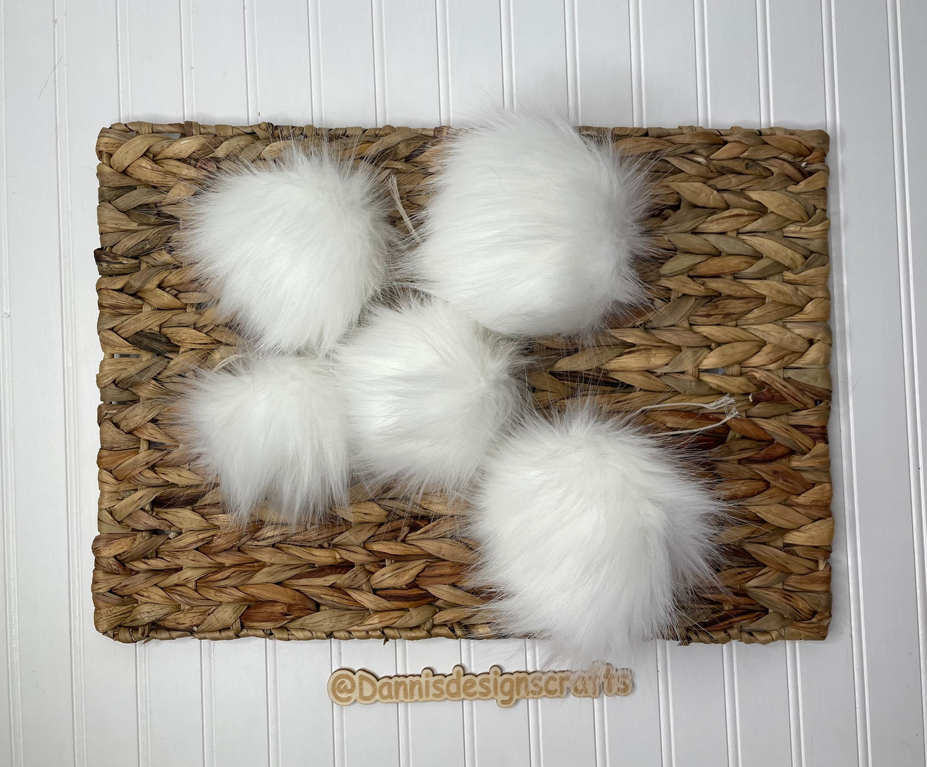 White Pom Pom Hat - Etsy display picture 3