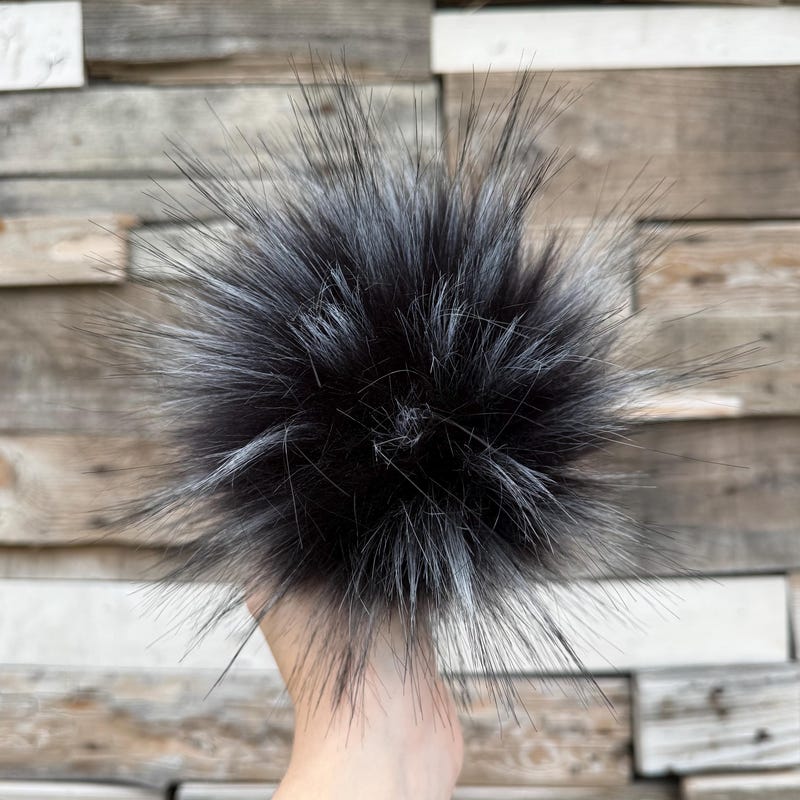 Black Pom Pom Cat - Etsy