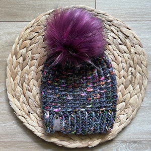 Grey, multi color Knit luxury beanie, adult beanie, hat, winter toque, merino wool, adult medium, for her, handmade, gifts for her