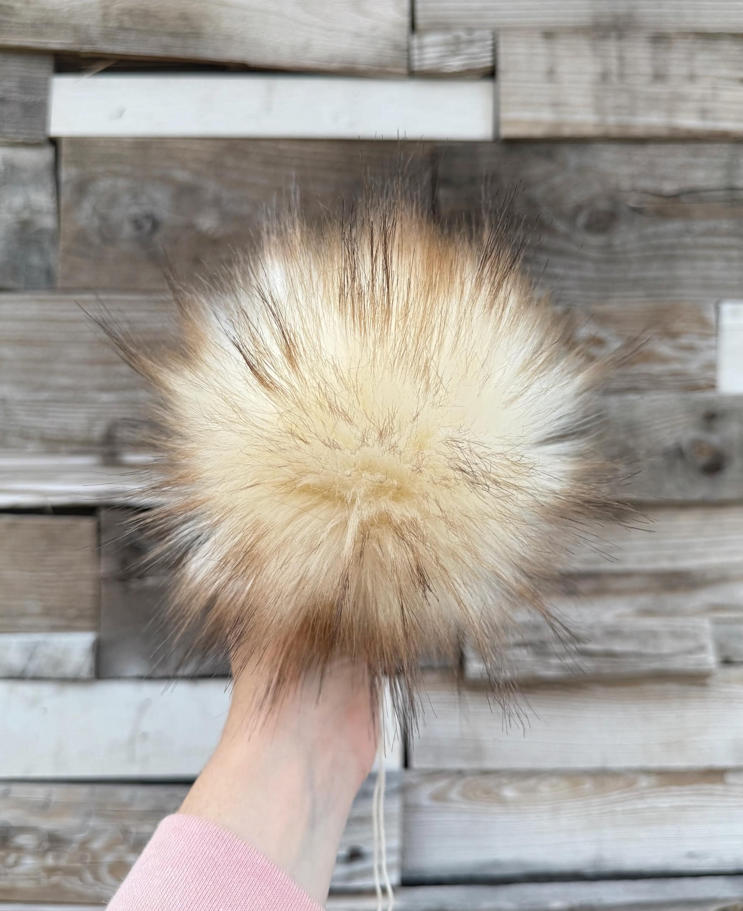 Brown Faux Fur Poms - Etsy display picture 2