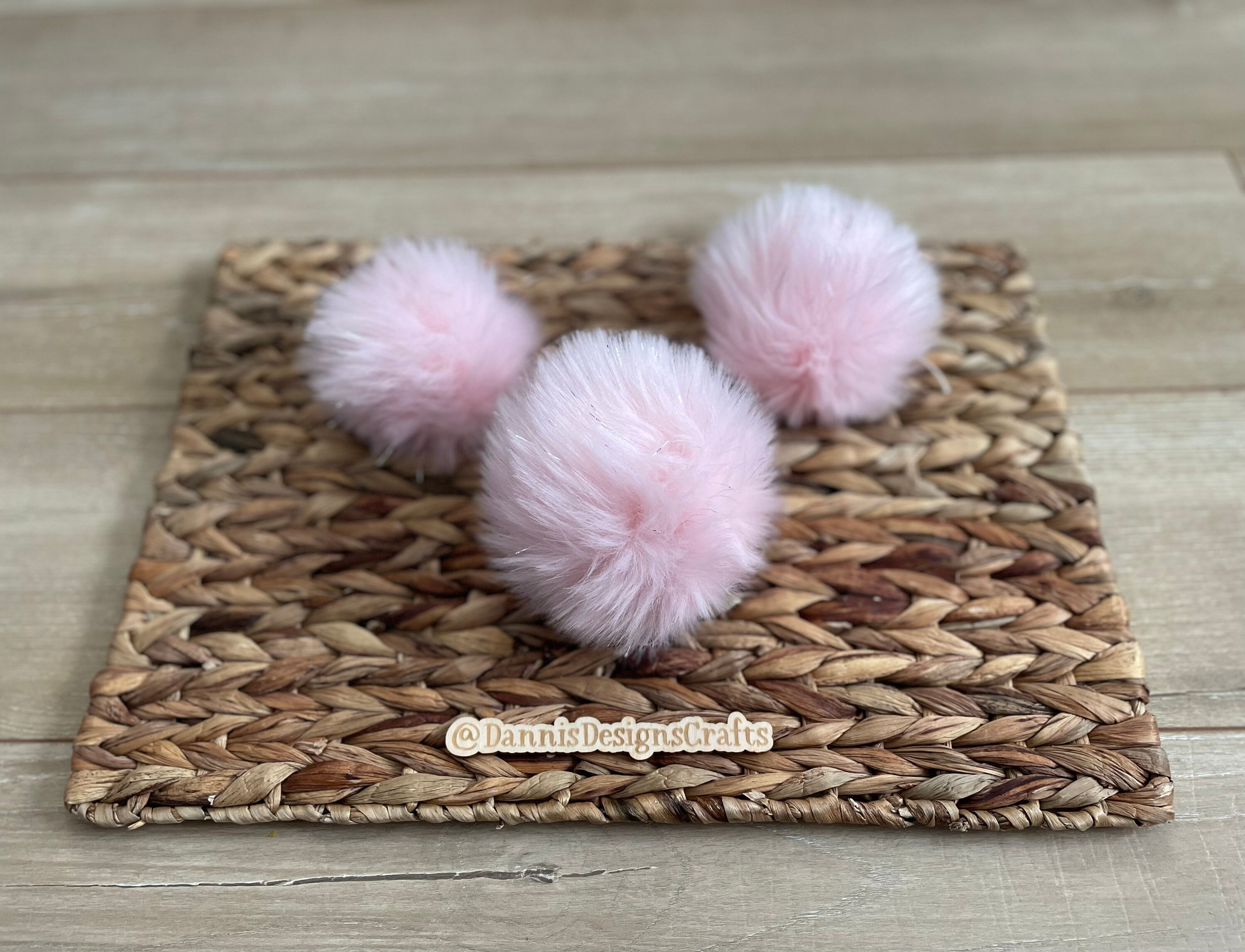  DIY 12pcs Faux Fox Fur Fluffy Pompom Ball for Hats Shoes  Scarves Bag Charms Rainbow : Home & Kitchen