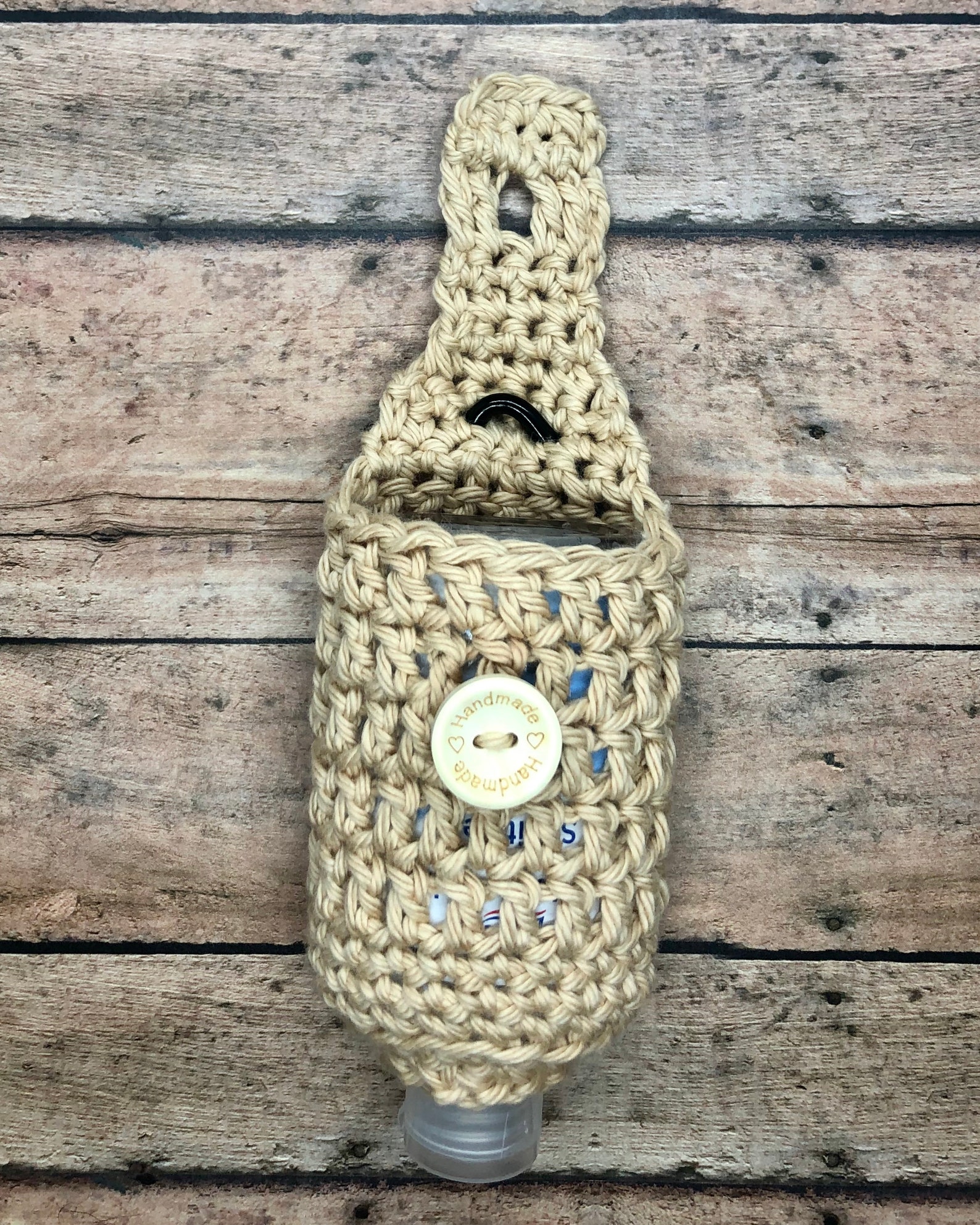 Hand Sanitizer holder PATTERN crochet holder with clip for Etsy