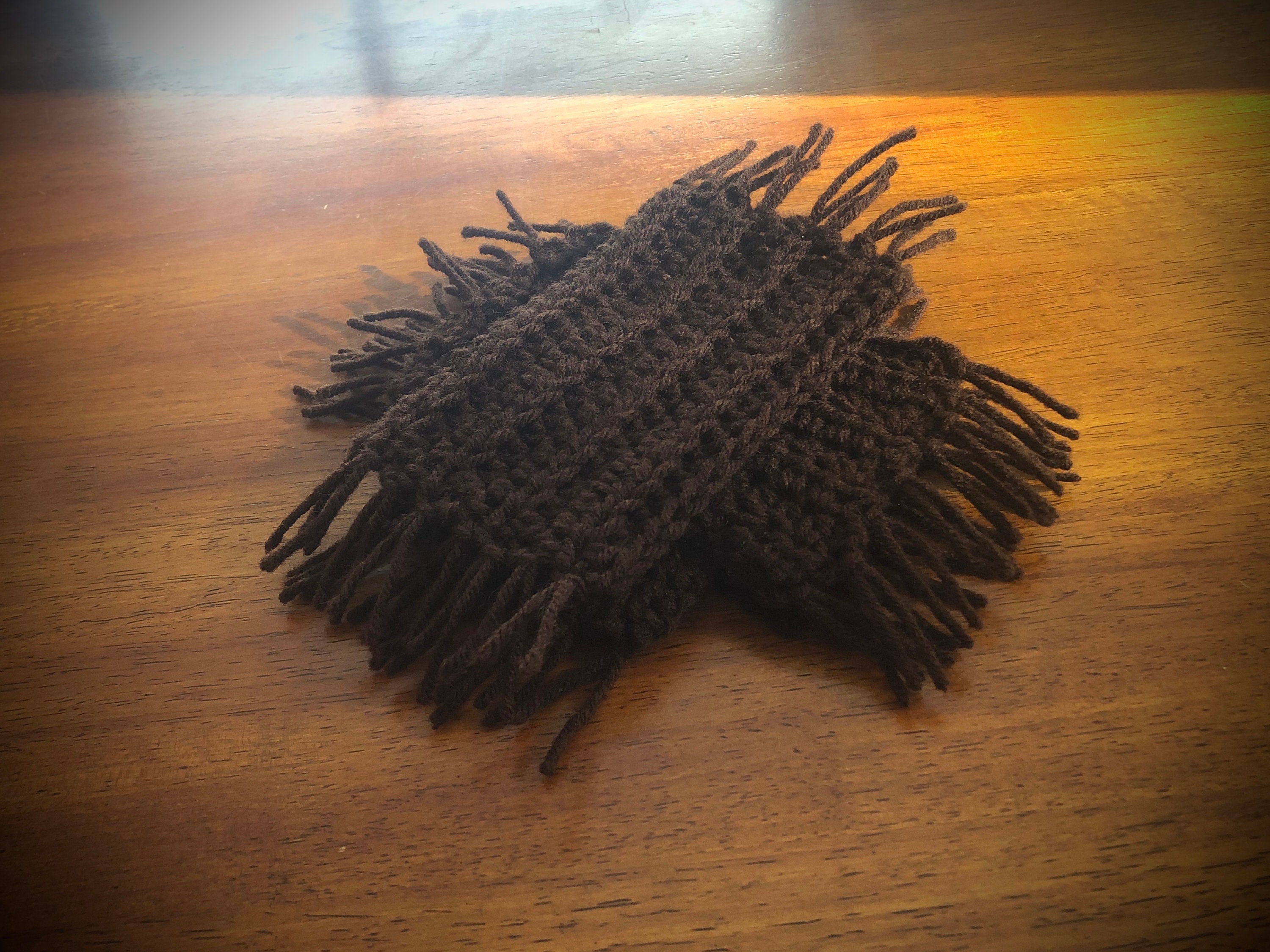 Crochet mug rug / coaster PATTERN beginner boho fringe Etsy