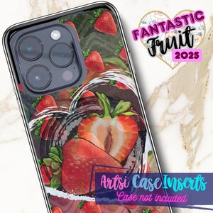 Fantastic FruitArtsi Clear Phone Case Inserts| Gloss and Glitter Options| Individual and Sets| Cases Not Included