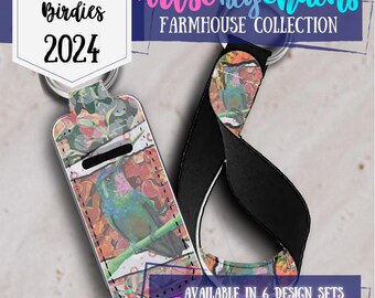 Birdies Neoprene Keychain: Artsi Lip Balm Holder & Wristlet