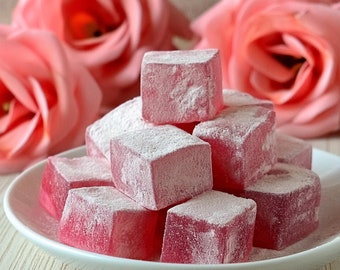 Delicias turcas con sabor a rosa