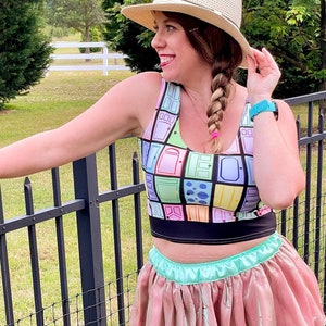 Monsters Behind Closet Doors - Women&#39;s Sleeveless Crop Top
