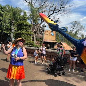 Kevin the Bird Skater Skirt: Tropical Disneybound Outfit