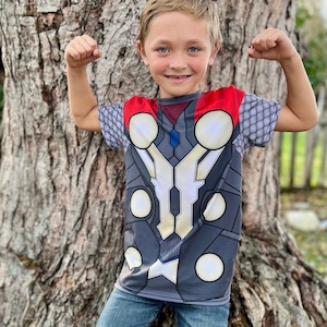 God of Thunder Youth T-shirt: Mythical Hero Tee, Disneybound Costume
