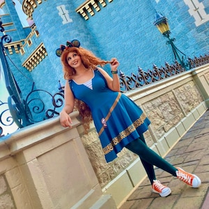 Highlands Hero Skater Dress – Brave Inspired Princess Outfit, runDisney Ready Costume, Halloween Look, Bounding Athletic Dress