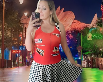 Pit Crew Women's Tank Top: Motorsports Racing Theme Disneybound Style