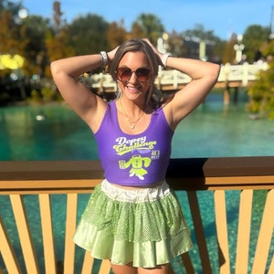 Dopey Challenge: Women&#39;s Athletic Sleeveless Crop Top  Marathon Costume/Disneybound/Cruise, Marathon, Halloween, Theme Park Crop Top