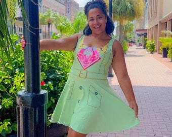 Tiana's Enchanted Bayou: Women's Sleeveless Athletic Skater Dress