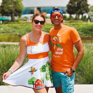 Orange You Happy You Bought This: Women&#39;s Vibrant Skater Dress