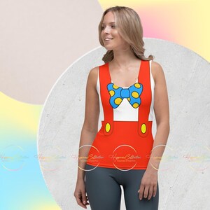 Toon Triumph: Roger Rabbit Inspired Women&#39;s Athletic Tank Top – Playful & Sporty for Theme Parks, Running, Halloween and Cruises