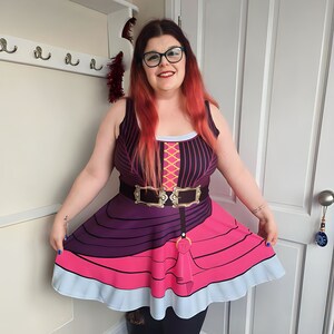 Red Pirate Skater Dress: Crimson Corsair Costume - Women&#39;s Sleeveless Disneybound Costume