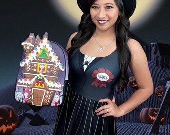 Mayor of Halloween Skater Dress: Gothic Sleeveless Costume Disneybound Costume