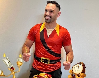 Gaston Inspired MaxDri Athletic Shirt: Villain Workout Tee Disneybound Costume