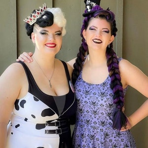 Villainous Vogue - De-Vil Inspired Skater Dress - Disneybound/Cruise, Comic Con, Halloween, Marathon