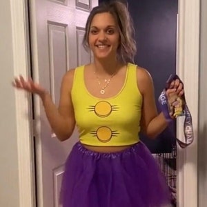 Charming Dopey: Women's Whimsical Dwarf Crop Top - Dopey Costume/Disneybound/Cruise Outfit, Marathon, Halloween, Theme Park Crop Top