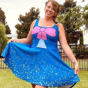 Enchanted Elegance: Fairy Godmother Women&#39;s Sleeveless Skater Dress