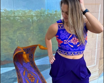 Magic Carpet Crop Top: Whimsical Disneybounding Style