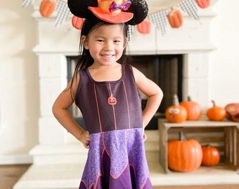 The Minnie Witch Girls Sleeveless Skater Dress