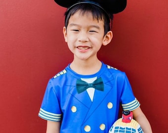Cruise Captain Kids T-Shirt – Nautical Disneybound Outfit