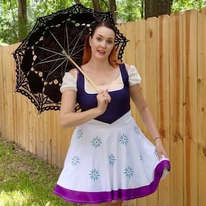 Haunted Tightrope Walker Inspired Skater Dress – Eerie Athletic Style for Disneybounding, Halloween, runDisney, Cruise & Comic Con