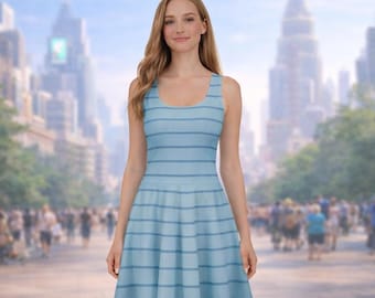 Gary the Snake Inspired Skater Dress – Jungle Reptile Disneybound Outfit – Zootopia Inspired Park Style